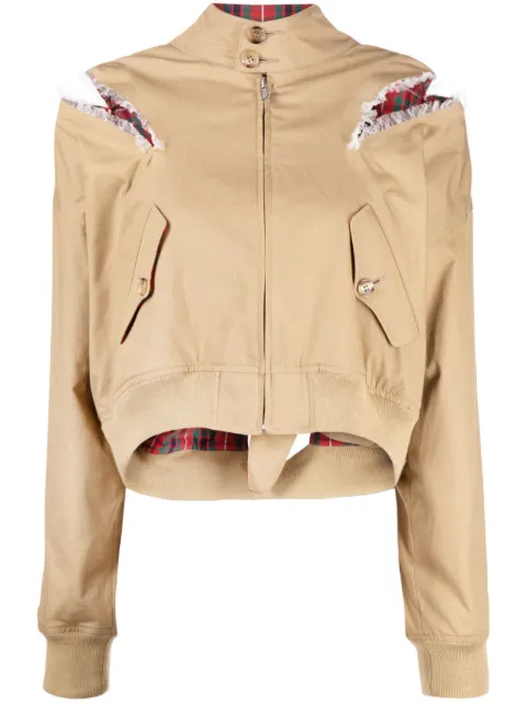 Undercover - knot-detail cropped jacket