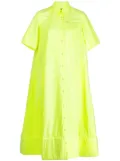 Melitta Baumeister foam-hem midi shirt dress - Yellow