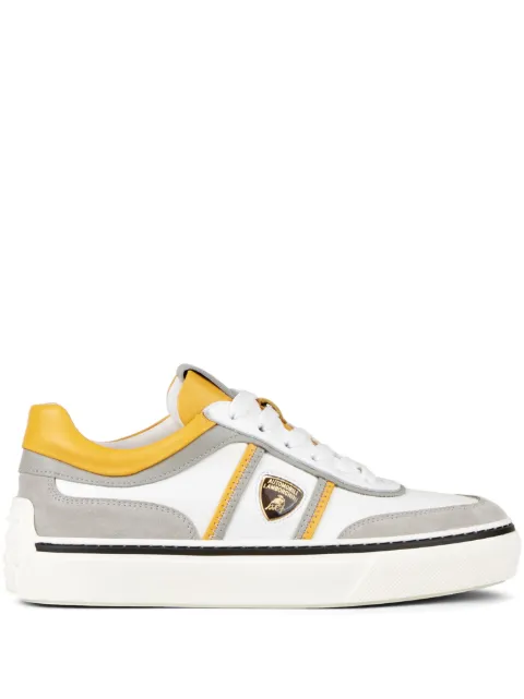 Tod's Automobili Lamborghini logo-debossed low-top sneakers