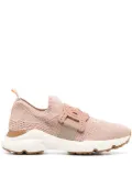 Tod's chain-embellished woven sneakers - Pink