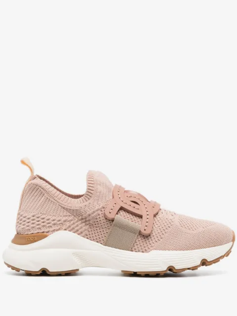 Tod's chain-embellished woven sneakers