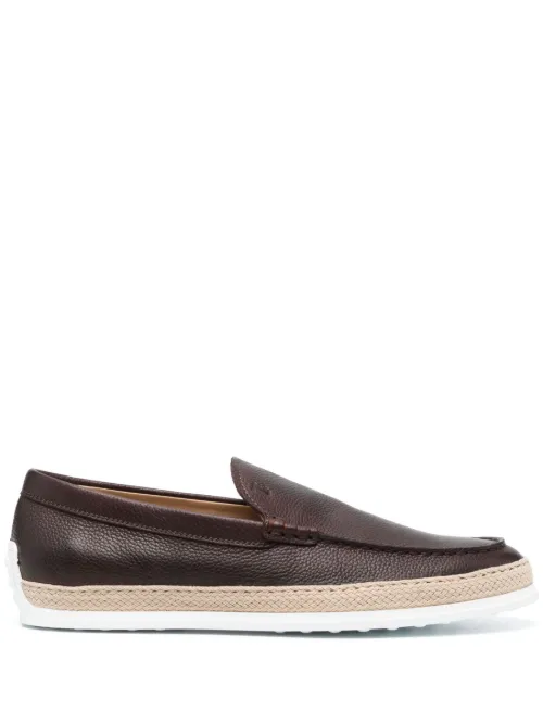 Mocassins en cuir à bout en amande - Tod's - Modalova