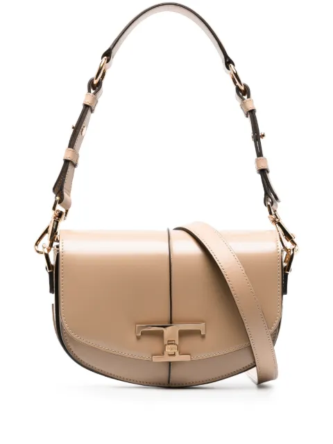 Tod's T-plaque leather tote bag