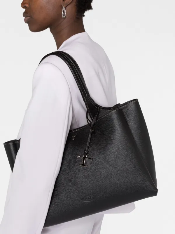 Tod's Tペンダント ハンドバッグ Tod's Tペンダント ハンドバッグ | ブラック | FARFETCH JP