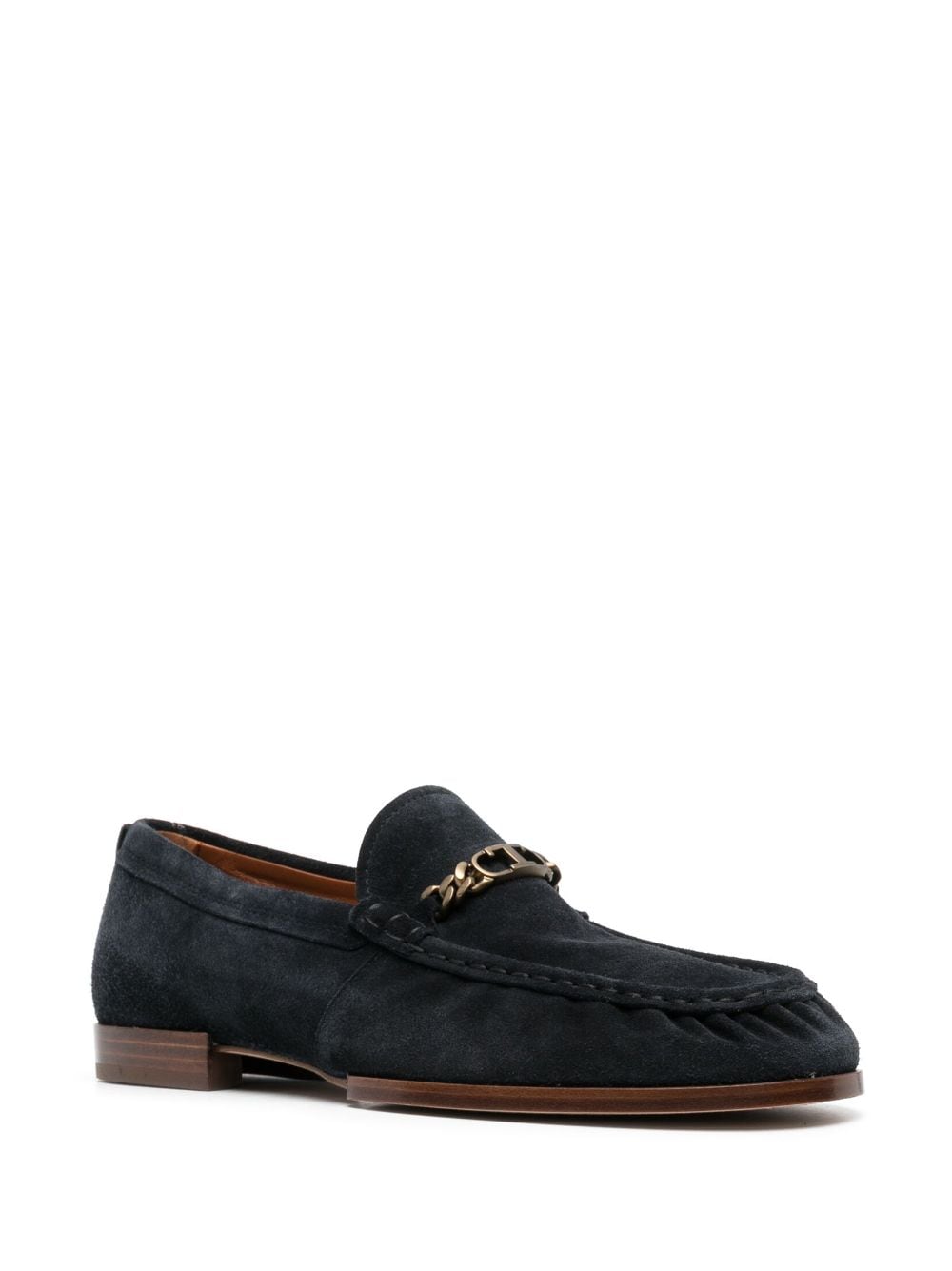 Tod's Loafers met logoplakkaat - Blauw