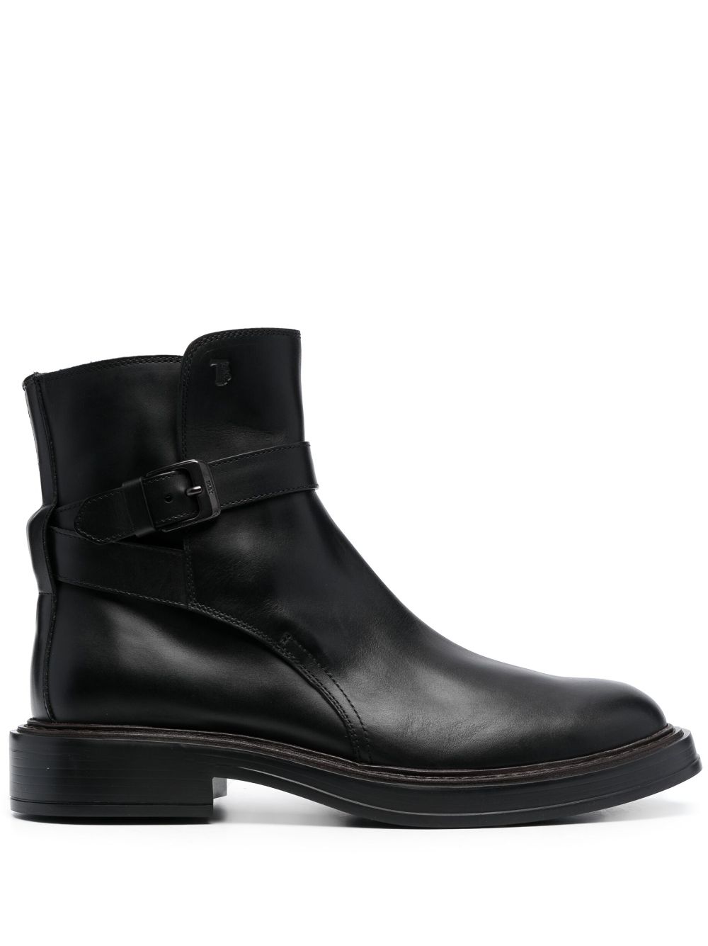 Tod's Polished-finish Ankle Boots In Black
