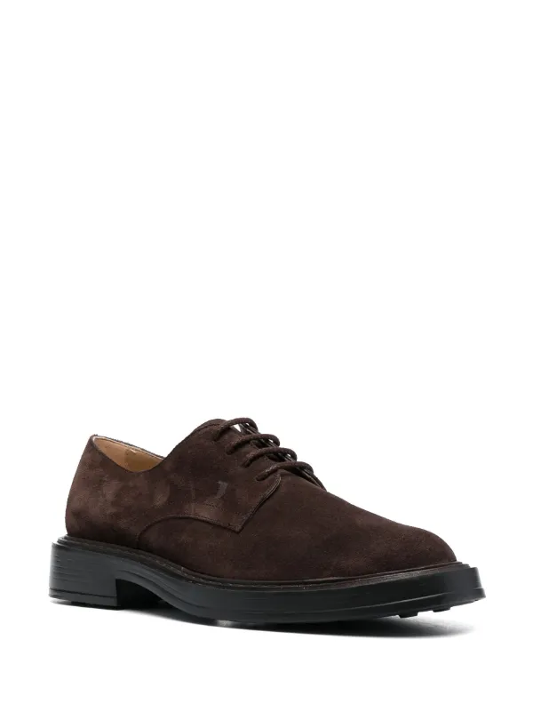 Tod's Suede Derby Shoes | Brown | FARFETCH