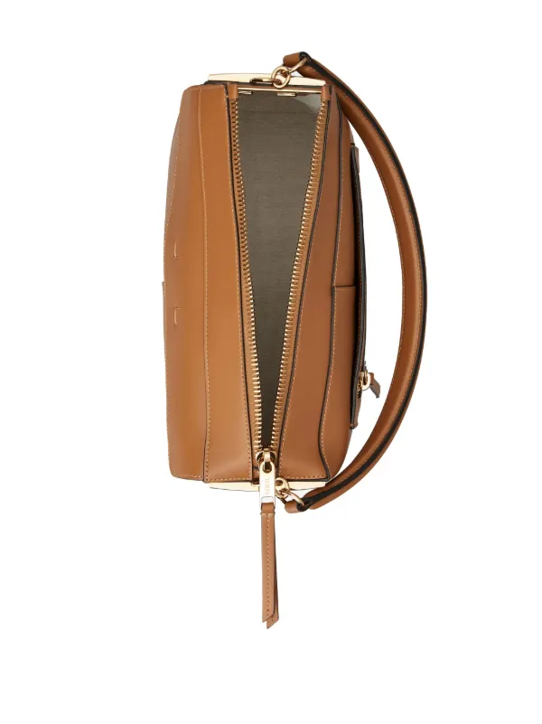 Tod's Small T Case Boston Leather Shoulder Bag | Brown