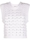 Rachel Comey perforated-design sleeveless top - White