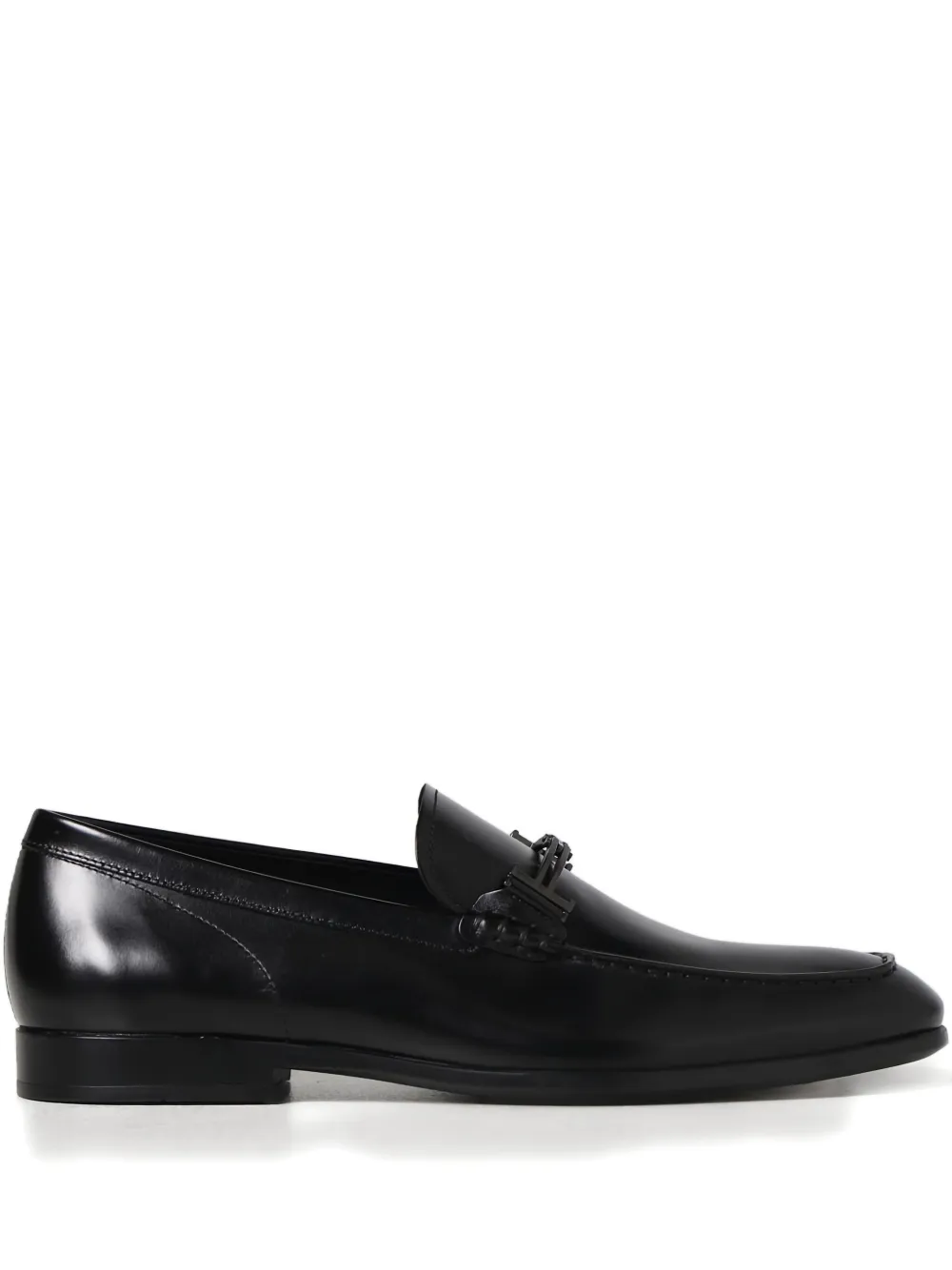 Tod's logo-embellished loafers | Black | Image 1