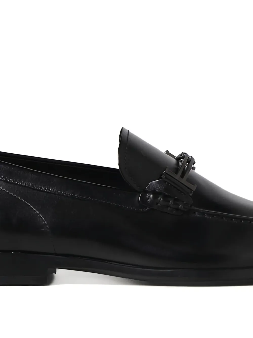 Tod's Loafers met verfraaid logo Zwart