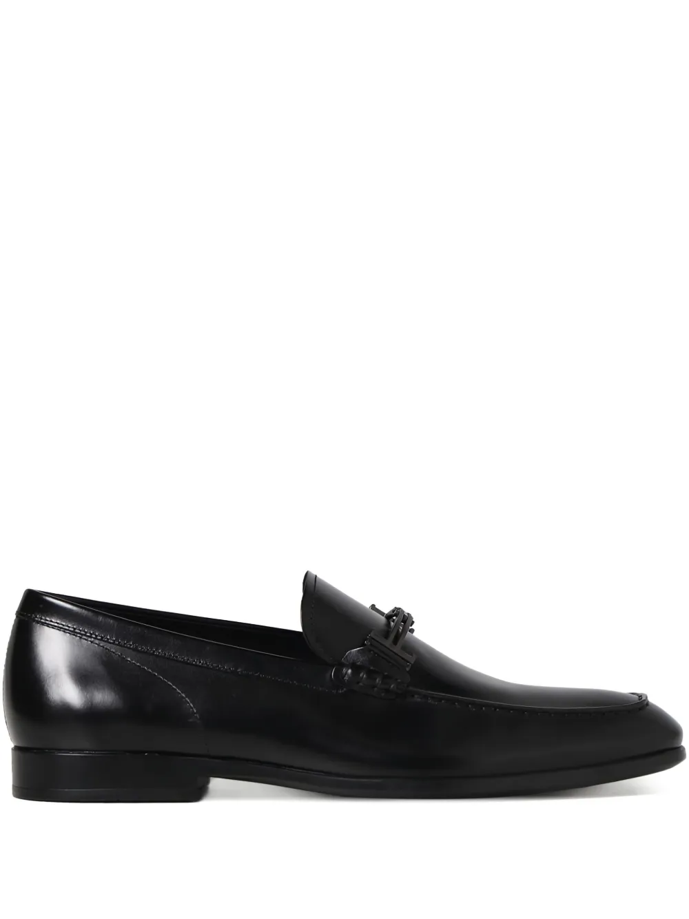 Tod's Loafers met verfraaid logo Zwart