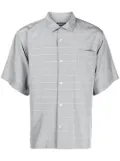 Undercover check-pattern silk-blend shirt - Grey