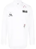 Undercover patch-detail cotton shirt - White