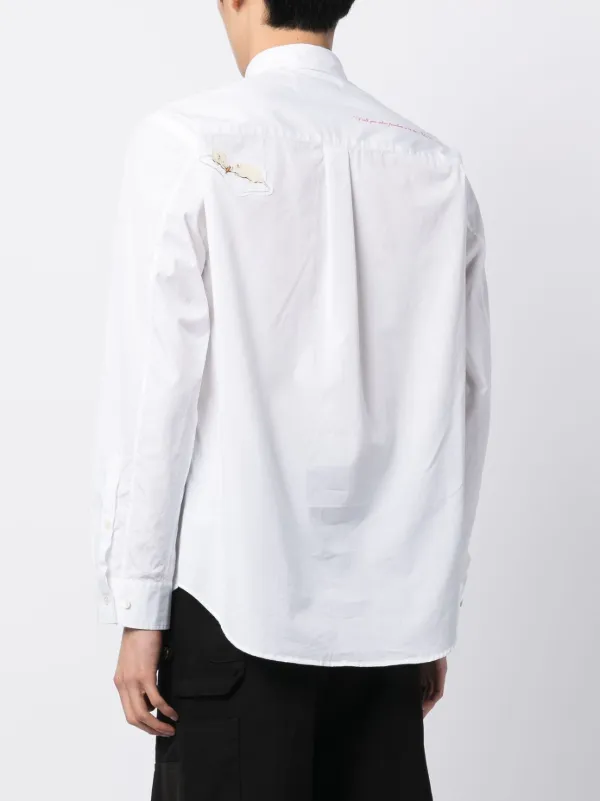 Undercover patch-detail Cotton Shirt | White | FARFETCH