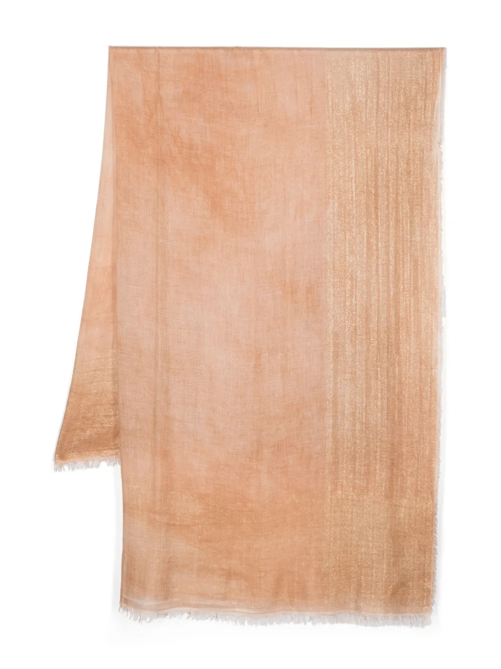 Faliero Sarti metallic-finish frayed scarf