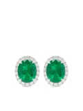 HYT Jewelry 18kt white gold emerald and diamond earrings - Silver