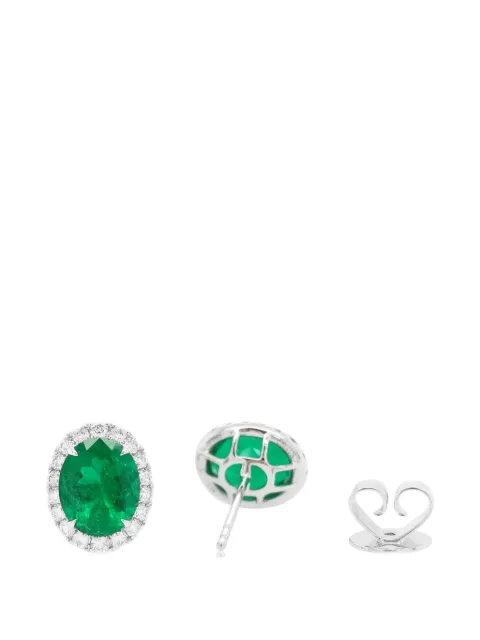 HYT Jewelry emerald and diamond earrings