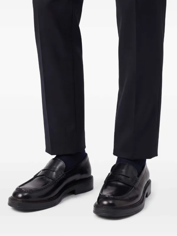 Tod's レザーローファー | ブラック | FARFETCH JP