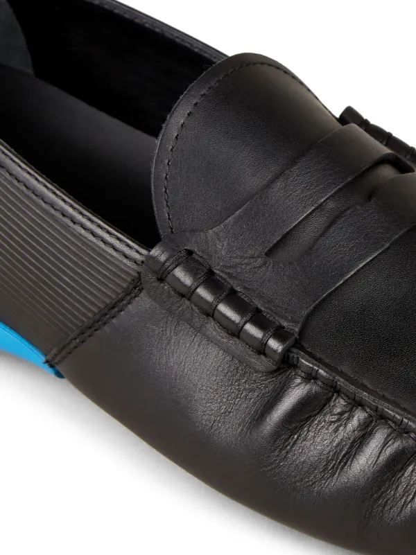 Tod's Automobili Lamborghini slip-on Leather Driving Shoes | Black