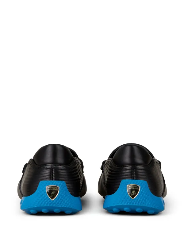 Tod's Automobili Lamborghini slip-on Leather Driving Shoes | Black