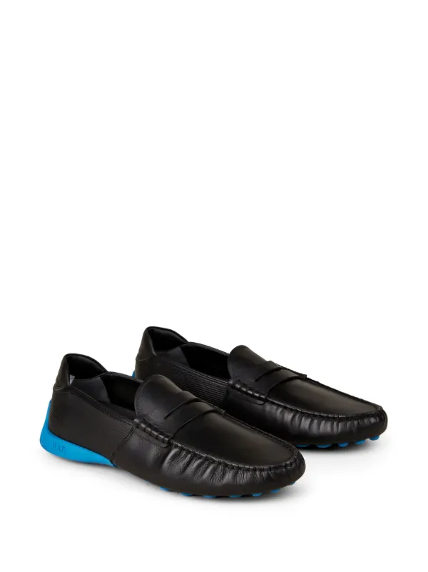レザー ローファーTOD’S FORAUTOMOBILI LAMBORGHINI Tod's Automobili Lamborghini slip-on Leather Driving Shoes | Black