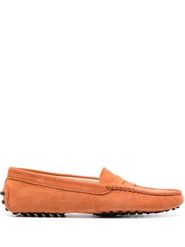 Orange loafers mens deals