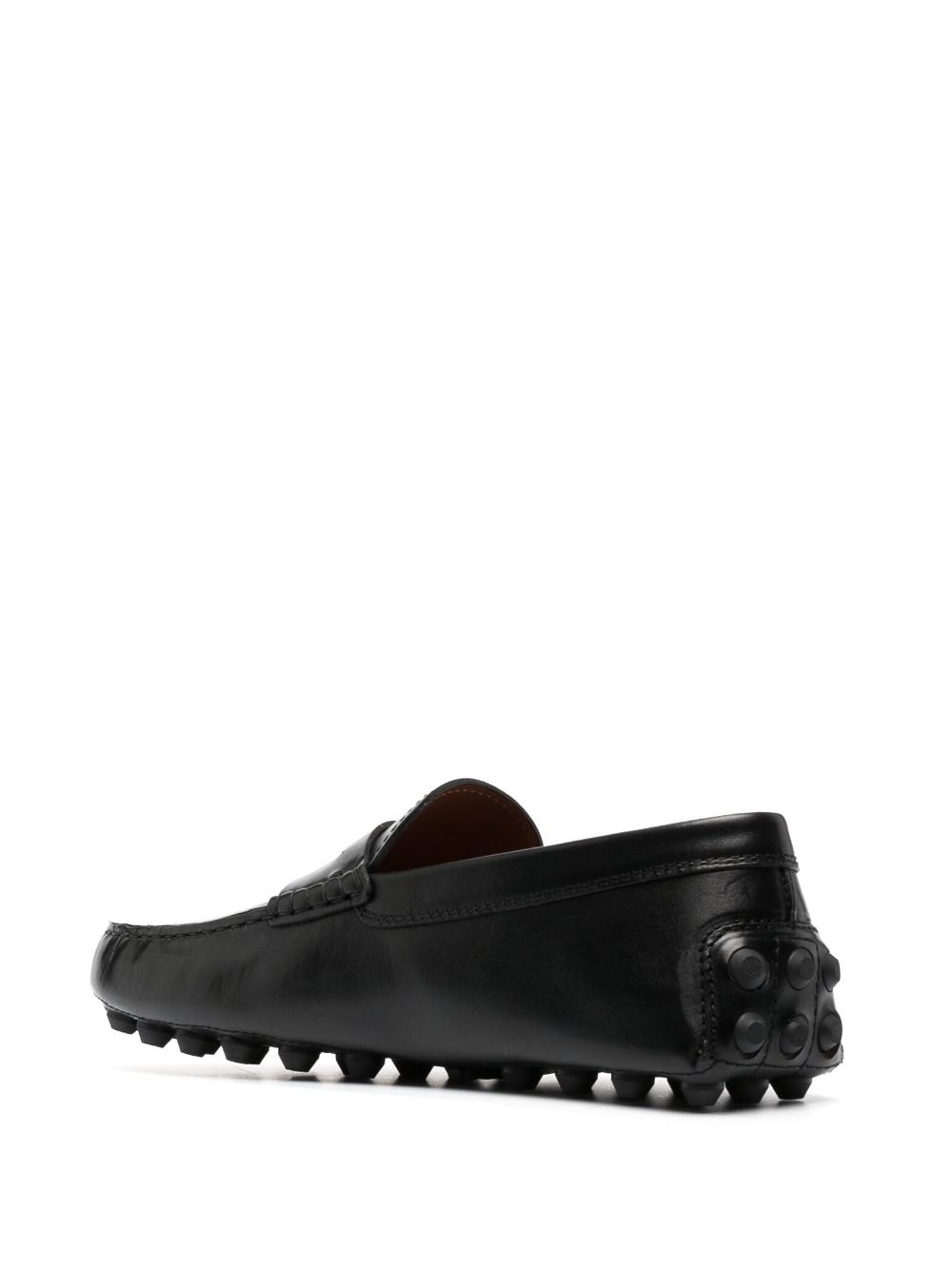 Shop Tod's Gommino Macro Loafers In Black