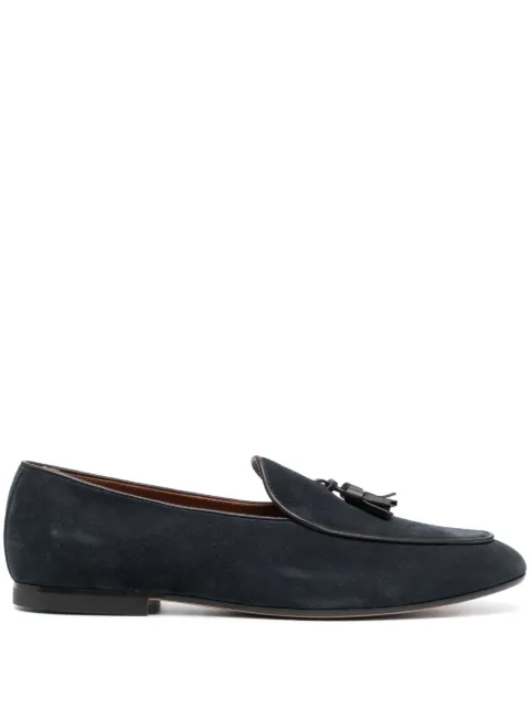 Tod's tassel-detail suede loafers