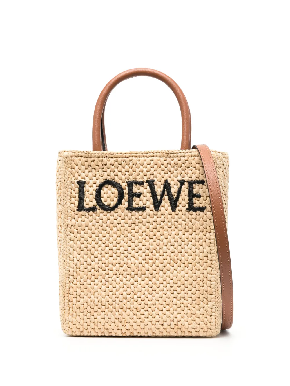 LOEWE Umhängetasche mit Logo-Stickerei - Nude