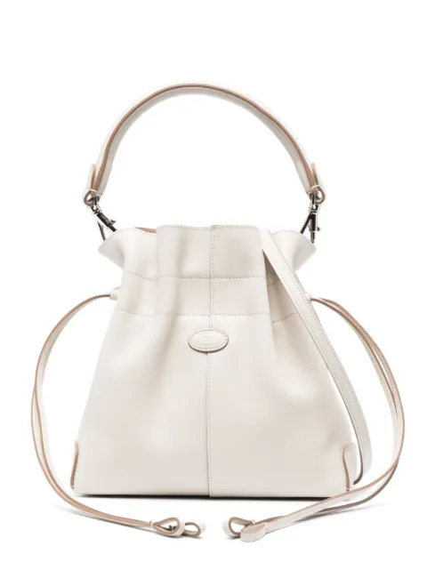 Tod's logo-patch leather bucket bag