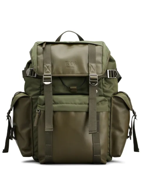 Tod's logo-debossed buckle-fastening backpack
