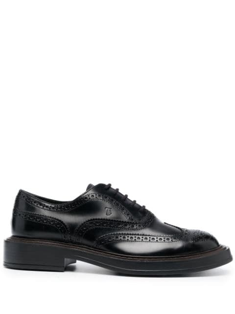 Tod's lace-up leather oxford shoes