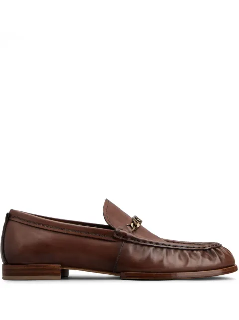 Tod's logo-plaque leather loafers