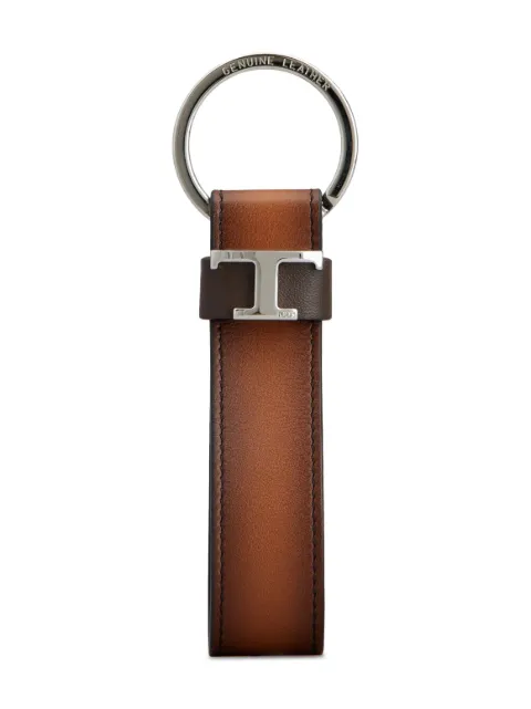 Tod's T leather keychain 
