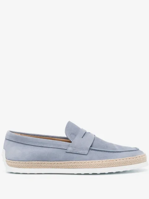 Tod's mocasines penny de gamuza