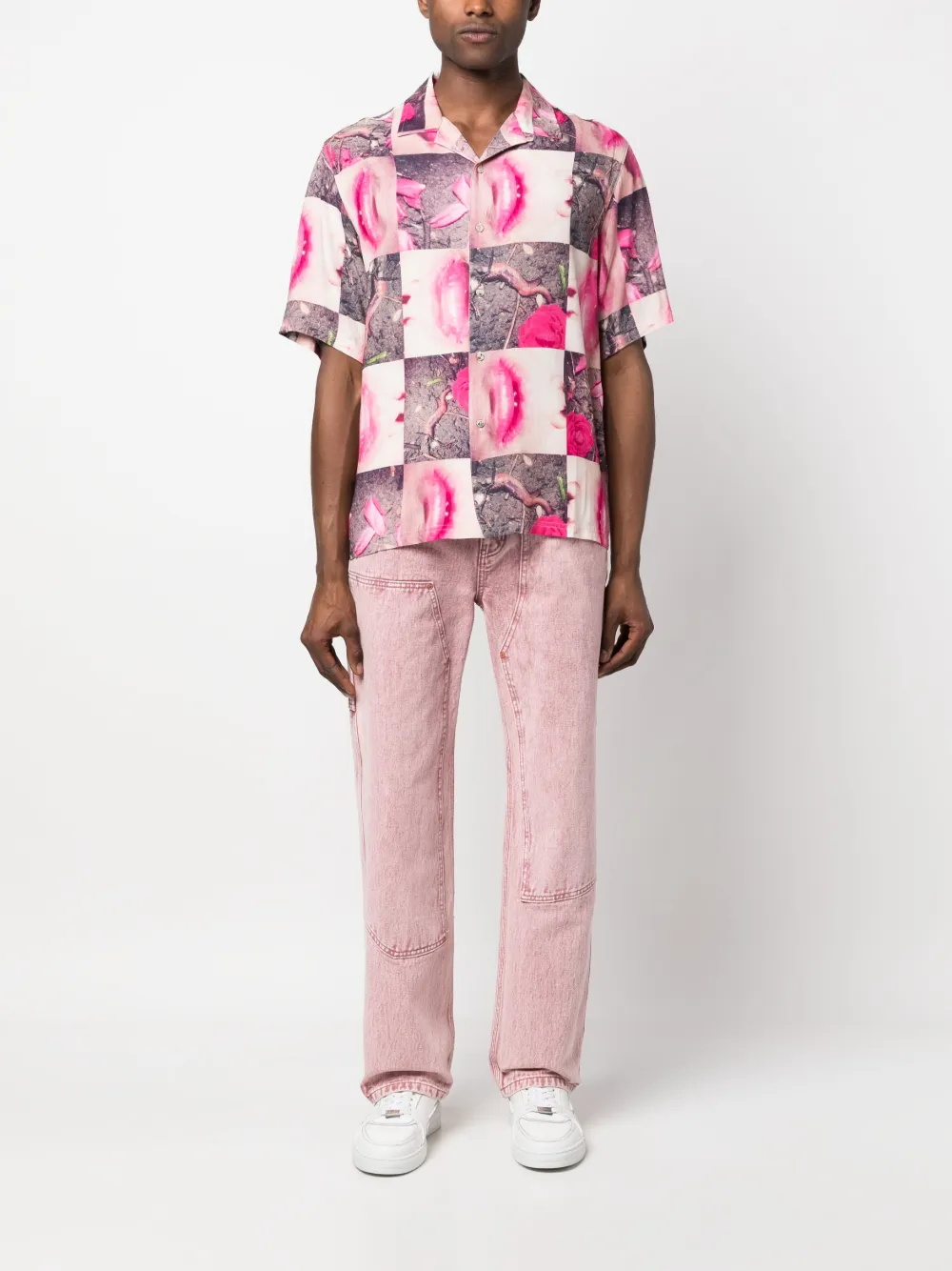 Pleasures Overhemd met korte mouwen - Roze