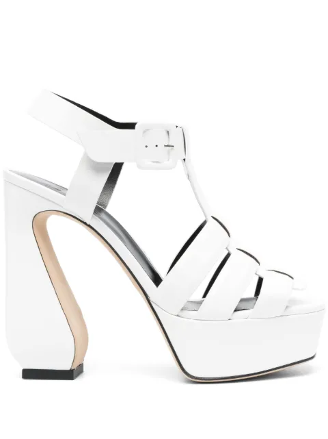 Sergio Rossi 130mm leather sandals