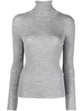 P.A.R.O.S.H. high-neck ribbed-knit wool top - Grey