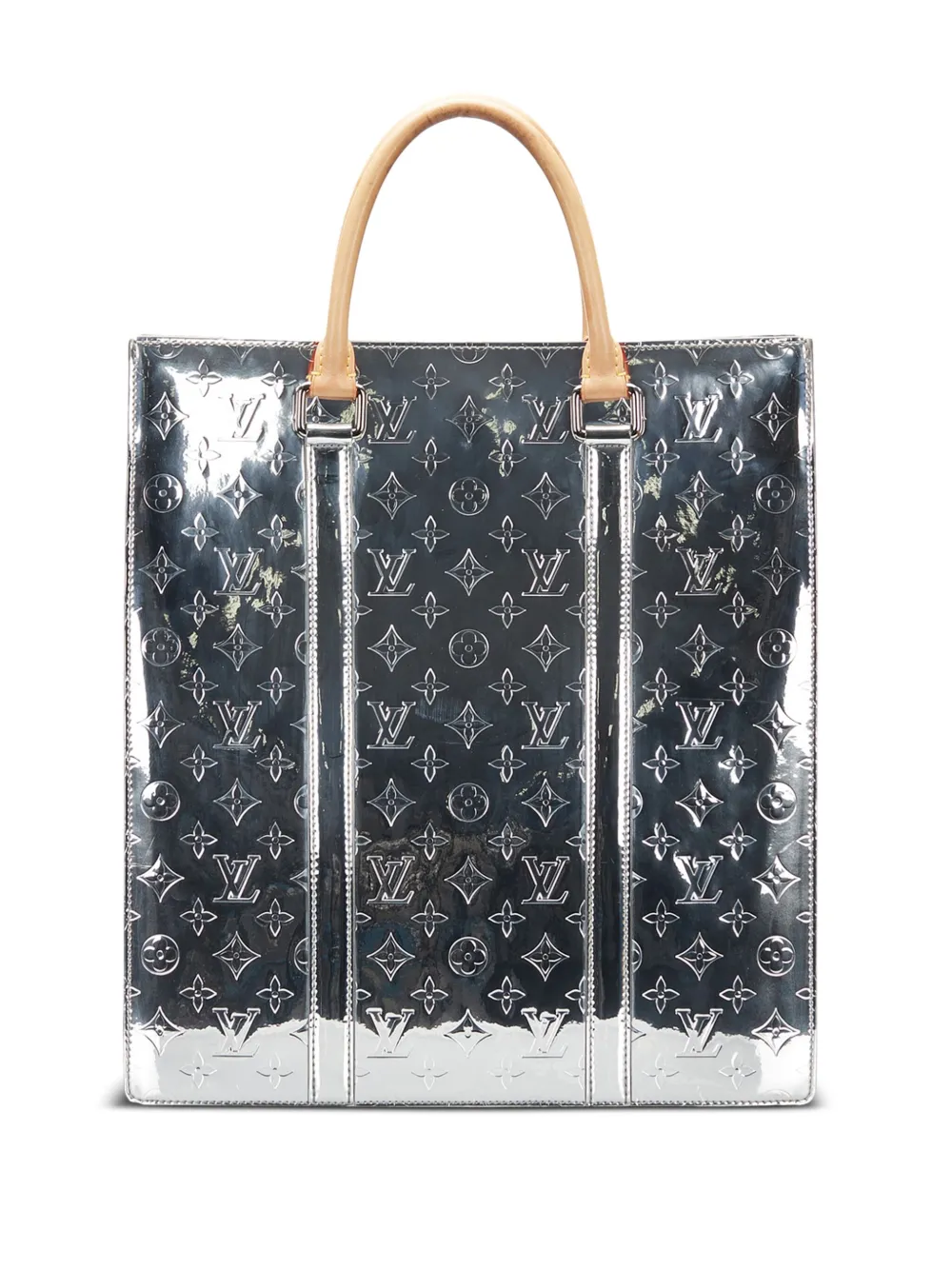 Louis Vuitton Pre-owned Sac Plat handtas met monogram - Zilver