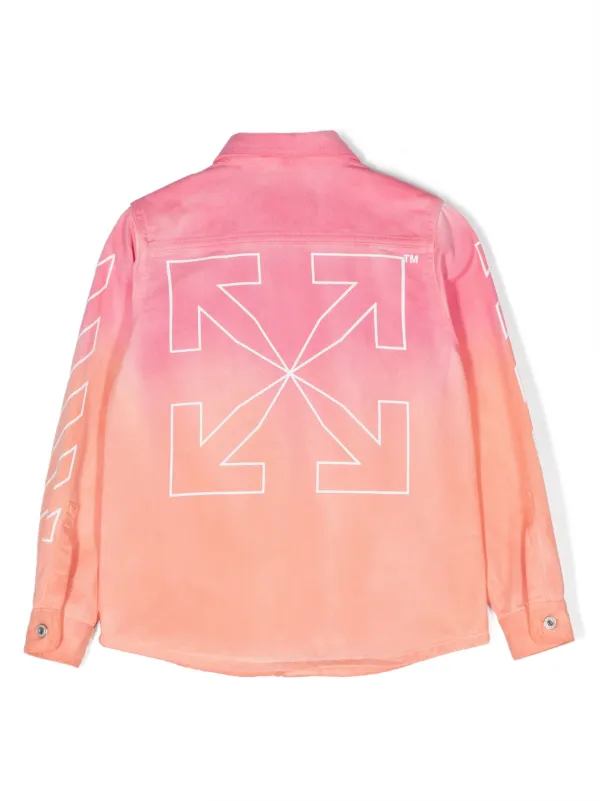 Off-White Kids タイダイスタイル シャツ | ピンク | FARFETCH JP