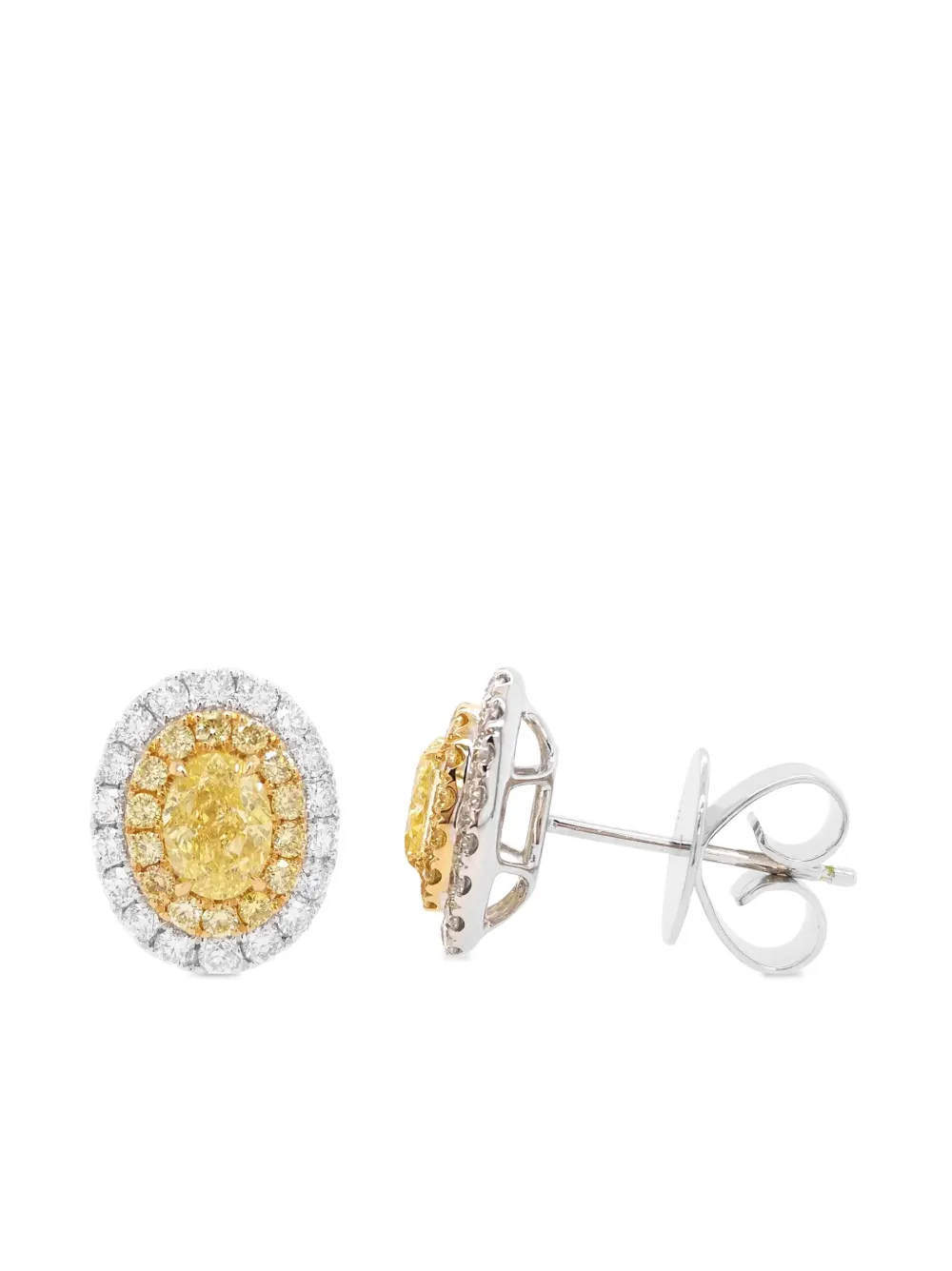 HYT Jewelry 18kt gouden oorbellen - Zilver