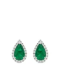 HYT Jewelry 18kt white gold emerald and diamond earrings - Silver