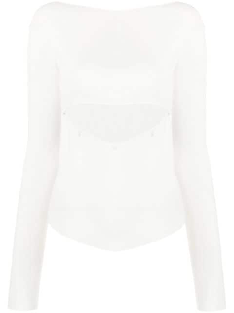 Low Classic cut-out detail long-sleeve top