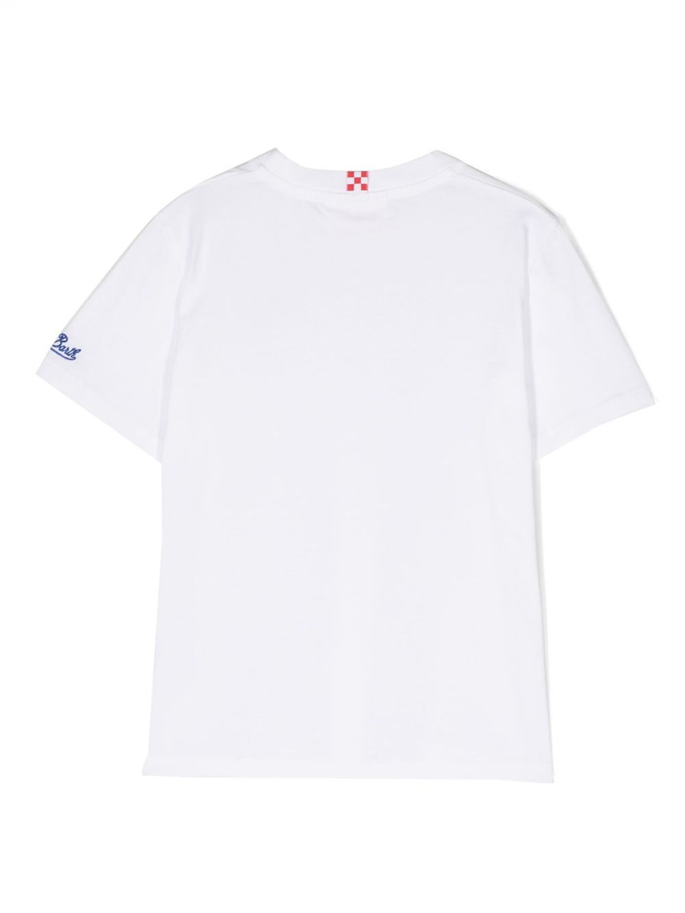 MC2 Saint Barth Kids T-shirt met geborduurd logo - Wit