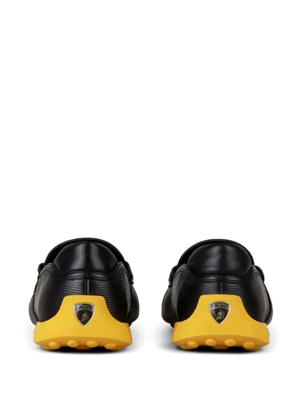 【関税送料込】TOD’S leather drivingTOD’S Tod's Automobili Lamborghini slip-on Leather Driving Shoes