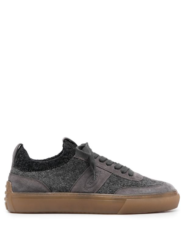 Tod's Suede Panelled low-top Sneakers - Farfetch