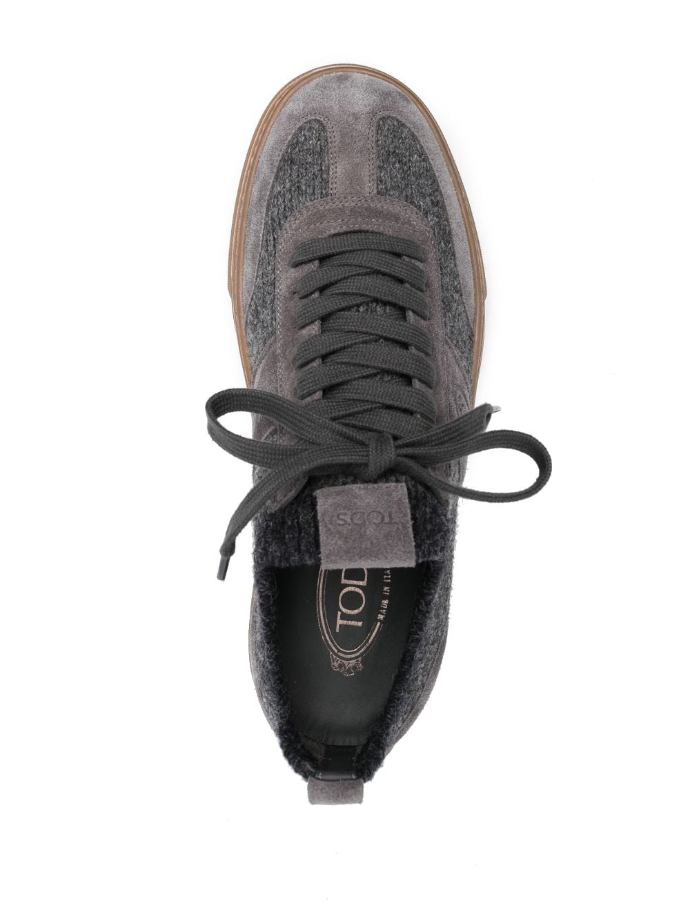 Tod's Suede Panelled low-top Sneakers - Farfetch