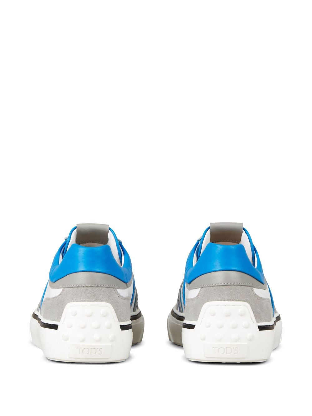 Shop Tod's Automobili Lamborghini Panelled Lace-up Leather Sneakers In White