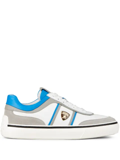 Tod's Automobili Lamborghini panelled lace-up leather sneakers